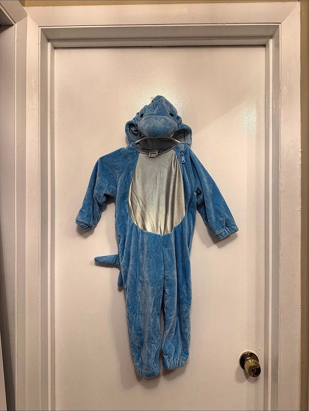 Target Baby Shark Costume Blue Silver Baby 18-24M